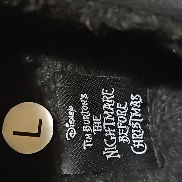 Disney Tim Burton's The Nightmare Before Christmas Mens Black Loafer Slippers L - Picture 9 of 10